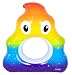 Coconut Float Rainbow Emoji Unicorn Pool Float 53"