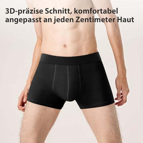 QINCAO Boxershorts Herren 6er Pack Männer Unterwäsche Unterhosen Men Retroshorts Boxer Baumwolle