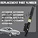 Kalmaegee 2PCS Rear Shock Absorbers ADS Compatible with Mercedes E-Class W211 CLS C219 2002-2010, A2113260100, A2113262400, A2113262800, A2113266800