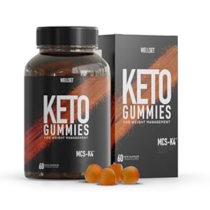 WELLSET Keto Gummies MCS-K4 Formula for Weighto Management – Keto Diet Friendly, Vegan, 30 Days Supply