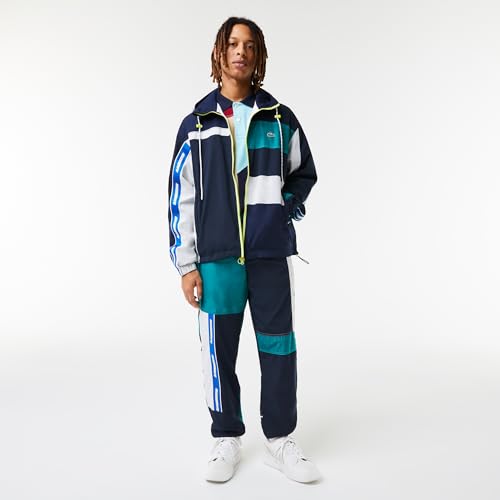 Lacoste Men's Unisex Holiday Patchwork Effect Jacket2