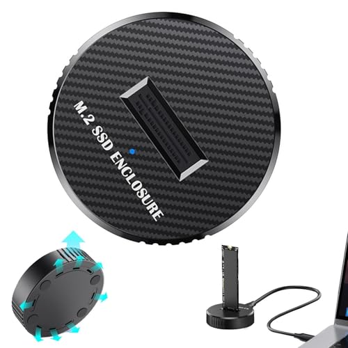 Huxibai Boîtier pour Disque Dur - 10 GB/s, Connexion Plug and Play - Socle pour Disque Dur Externe...