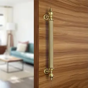 LAPO Taj Door Handles for Main Door | Main Door Handle | Door Handle | Zinc Alloy(18 inches, Pack of 1,Antique Finish)