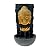 XBrand 30 in H Fiber Resin Wall Buddha Zen Outdoor Garden Water Fountain w/Warm LED Light, Gold
