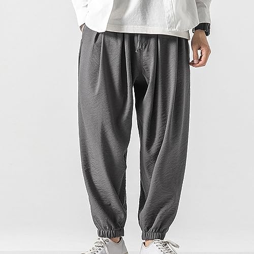 Pantalon de jogging sarouel homme coupe ample décontractée avec cordon serrage - 2