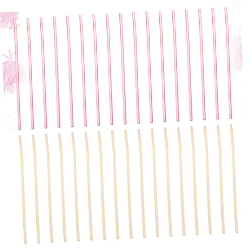 Artibetter 600 pcs pitillos plásticos flexibles multicolor miniatura 3