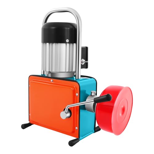 Máquina de Limpieza de tuberías de 220 V - Limpiador de desagües eléctrico de 1000 W para tuberías de 20 a 150 mm, Longitud de Limpieza de 17,5 m