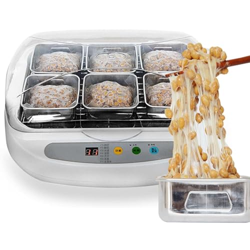 Electric Natto Maker Yogurt Maker, 3.5L Natto Fermenter with Smart Panel Control, Adjustable Temperature Yogurt Machine for Home Bar Dessert Shop