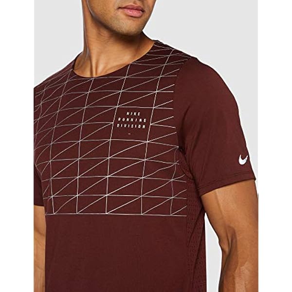 Nike DV Rise 365 Gx FLSH T-Shirt Uomini T-Shirt, Uomo, Mystic Dates/Reflective Silv, XL