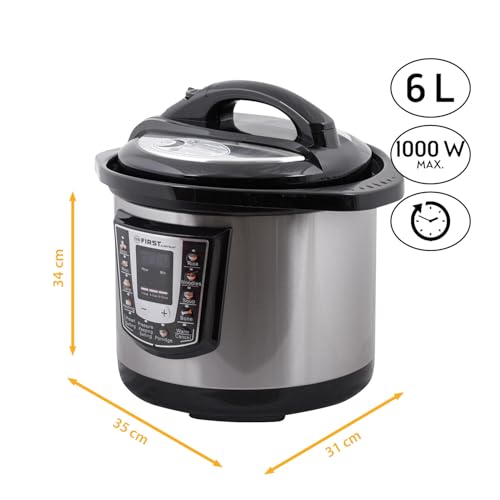 Miniatura 2 de Tzs First Austria - Olla A Presión Eléctrica 6l Con 9 Programas Automáticos - Multicooker 1000w Como Arrocera, Vaporera, Crock Pot, Etc. - Multiolla Eléctrico A Presión