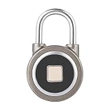 Diseño impermeable: este candado de huellas dactilares tiene un grado de impermeabilidad IP65, lo que le permite usarlo en exteriores fácilmente, no se preocupe por las limitaciones ambientales