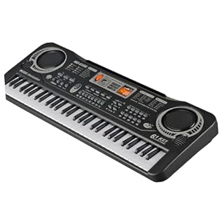 HEMOTON 61 Enfants Piano Orgue Électronique Claviers Électroniques Enfant Jouet Multifonction - Les Beatles, Paul McCartney, John Lennon, RIngo Starr, George Harrison
