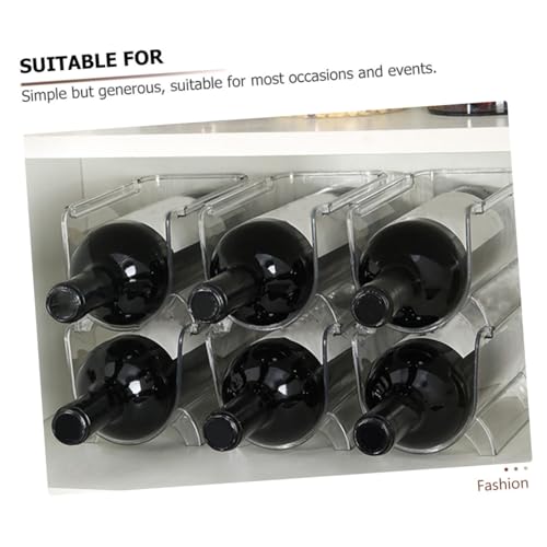 Présentoirs de vin transparents au design épuré pour comptoir - 6