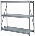 Lyon DD67523SD 3 Tier Pre-Engineered Bulk Storage Rack Starter with Solid Decking, 96" Width x 36" Depth x 84" Height, Dove Gray