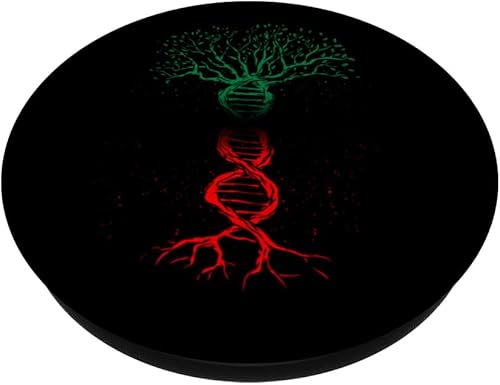 Miniatura 2 de Pan African UNIA Flag DNA Tree Black History Juneteenth PopSockets Swappable PopGrip