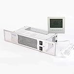 Bidex Diamond 1.9kw Stainless Steel Electric Kitchen Plinth Heater with Programable Timer & Room Thermostat