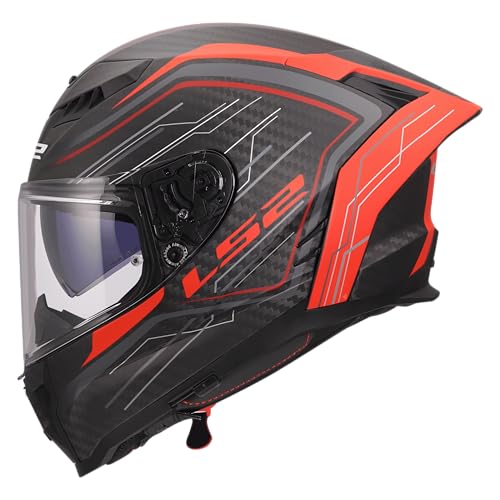 LS2, Casco Moto Integral DRAGON SUBIC Red, M