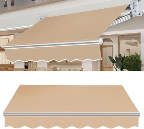 Catálogo para Comprar On-line Telas para toldos - los más vendidos. 44 BTURYT Toldo Retráctil Manual Tela De Reemplazo Jardín Patio Toldo Cubierta De Toldo Manual Retráctil 280 G Tela De Sombra Resistente Al Agua De Poliéster para Cubierta De...