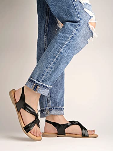 Image of Shoetopia womens Snd-137 1 Flat Sandal