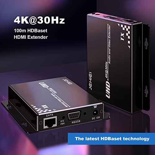 Extensor HDMI HDBasT JCHICI de 100 m para transmisión de vídeo UHD 4K sobre cable Cat6 5