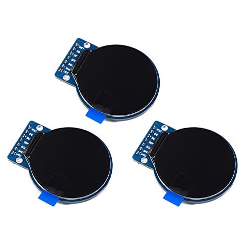 Teyleten Robot 1,28 Zoll TFT LCD Display Modul Rund RGB 240*240 GC9A01 Treiber 4 Draht SPI Schnittstelle 240x240 PCB für Arduino 3PCS Cover
