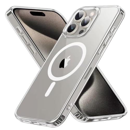 Capa Capinha Magnetica Antiqueda para iPhone 16 Compatível com Magsafe (Transparente, iPhone 16 Pro)
