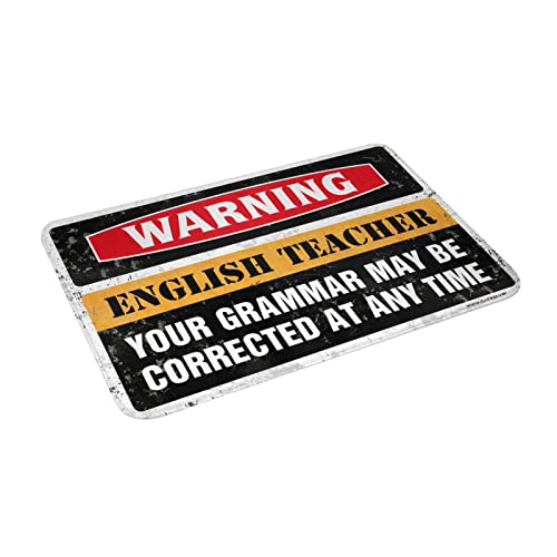 Tapis de porte enseignant anglais caoutchouc grammaire 50x80 - 5
