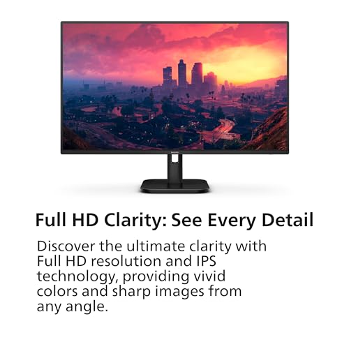Image of Philips 27E1N1300A 27 inch IPS FHD (1920 x 1080) Monitor,100Hz 1ms, USB-C, Built-in Speakers, LowBlue Mode, Flicker-Free, VESA, 4Yr Advance Replacement Warranty