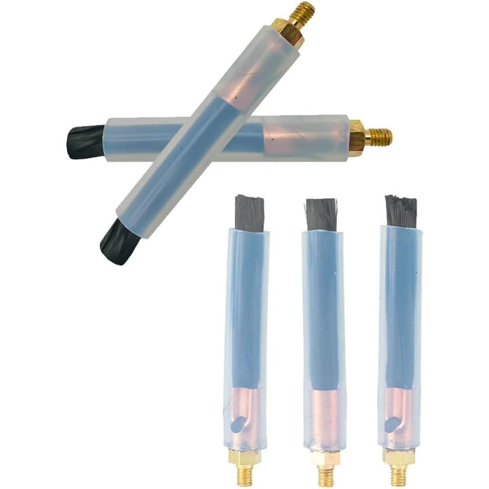 Oewwthy 5Pcs Weld Bead Cleaning Brush, Copper Head Weld Brush For Welding Bead Seam Polishing Machine M6 Type