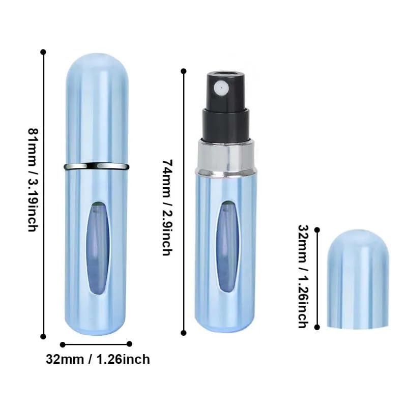 Vaporisateur Mini flacon pulvérisateur rechargeable portable de 5 ml avec revêtement en plastique(104-04X10)