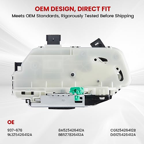 Image of SYERAL Rear Right Passenger Side Power Door Lock Latch Actuator Compatible with 2009-2014 F-150, 2010-2014 Mustang, 11-19 Explorer, 13-19 Taurus 10-14 Lincoln Mark LT Replacement# 9L3Z-5426412-A
