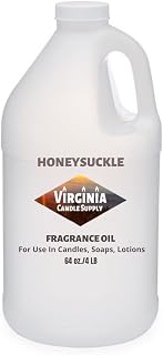 Honeysuckle Fragrance Oil (64 oz Jug) for Candle Making, Soap Making, Tart Making, Room Sprays, Lotions, Car Fresheners, Slime, Bath Bombs, Warmers…