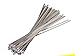 ZRM&E 100pcs Stainless Steel Cable Ties, 15.8 Inches (40CM) Self-Locking Cable Zip Ties High Loop Tensile Strength Durability