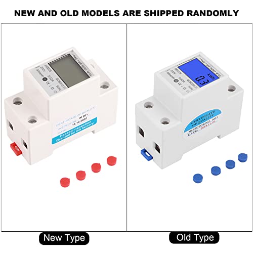 Image of Single Phase Energy Meter Electric Meter 230V LCD KWH Electric Meter 5-32A 50Hz Single Phase DIN-Rail KWH Meter Energy Meter Electric KWH Meter