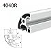 Industrial Aluminum Profile European Standard 4040R Curved Aluminum semicircular Profile Frame Assembly line Console Profile Linear Motion Guides(4040R-2,750mm)
