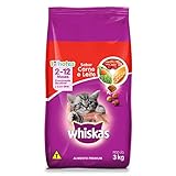 Melhor Ração para Gatos de 2025: Guia de Compra Completo 3 Ração Whiskas Carne e Leite Para Gatos Filhotes 3 kg