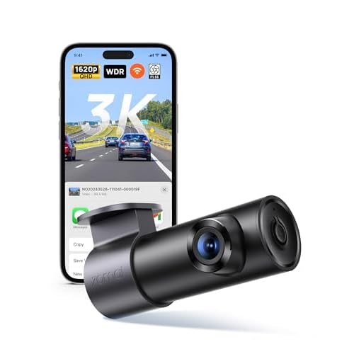70mai M310 Plus 3K Mini Dash Cam für Autos, 1620P WDR WiFi Autokamera, Super Nachtsicht, 24-Stunden Parküberwachung mit App-Steuerung, Schleifenaufz