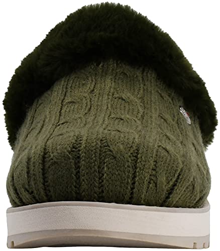 Image of Skechers Women's Keepsakes Ice Angel Sneaker | Casual slipper, Memory Foam footbed, Soft sweater knit upper, Faux-Fur Lining, Flexible indoor and outdoor outsole
