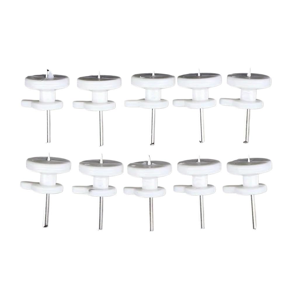 Gentryroo 10Pcs Plastic Picture Frame Nail Punch Free Traceless Wall Fastener For Photo