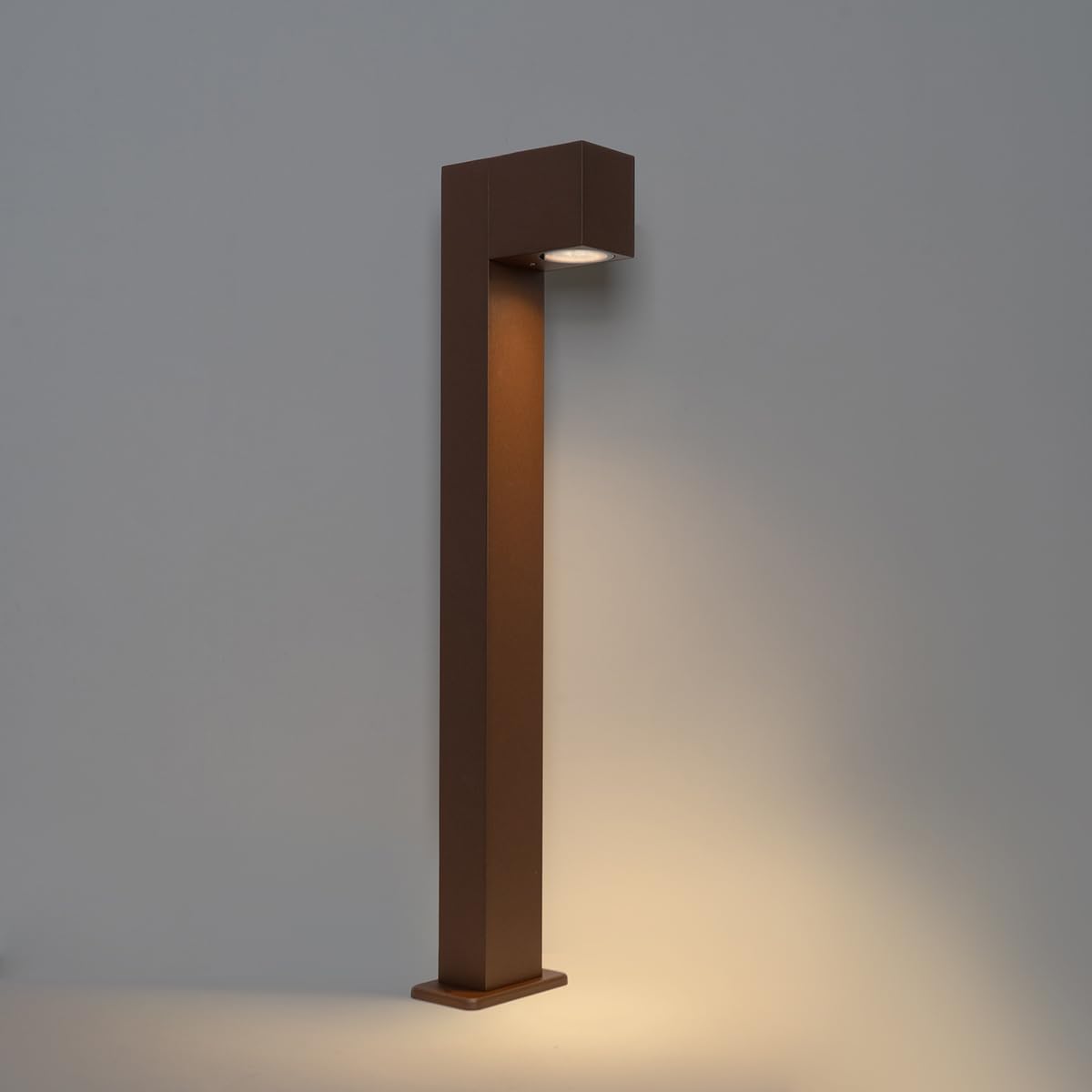 QAZQA baleno - Lampe sur pied extérieur Moderne - 1 lumière - L 153 mm - Brun rouille - Rustique,Moderne - Éclairage extérieur