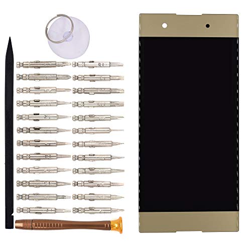 Image of LCD Screen Display with Digitizer Touch Panel Without Bezel Frame Compatible with Sony Xperia XA1 Plus G3412 G3416 G3421 G3423 G3426(Golden)