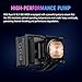 ASUS ROG RYUO IV SLC 360 ARGB All-in-one CPU Liquid Cooler with Shortened tubing maximizes a Clean Aesthetic, Curved 6.67-inch AMOLED Display Supports 3D-Effect Video or Customized System Information