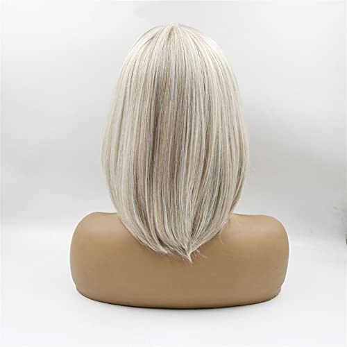 Perruques en fibres résistantes à la chaleur coupe bob lisse pour changer de tête - 7