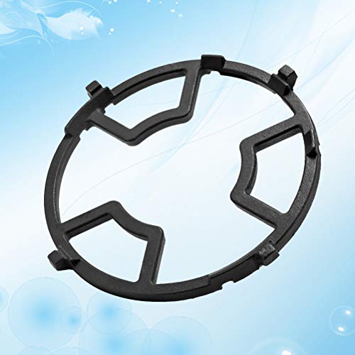 Universal-Gasherd-Unterstützung, Herd-Untersetzer, Herd-Pfannen-Unterstützung, Gasherd-Regal, eingebauter Gasherd, Flüssiggas, Gas, Gasherd-Zubehör, Gasherd, kleiner Topflappen (schwarz) (Farbe: Schwa – Bild 5