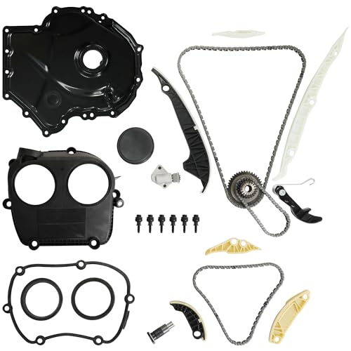 EA888 1.8 2.0 Timing Chain Kit With Upper Front Timing Cover Fit For Audi A3 A4 A5 A6 A7 Q5 TT Volkswagen Passat Jetta Beetle Golf 1.8T 2.0T 2014-2019 OE# 90739SG 06H105209AT 06K109467K