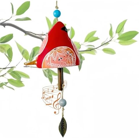 Colorful Ceramic Bird Wind Chimes by MILILOVE Cover