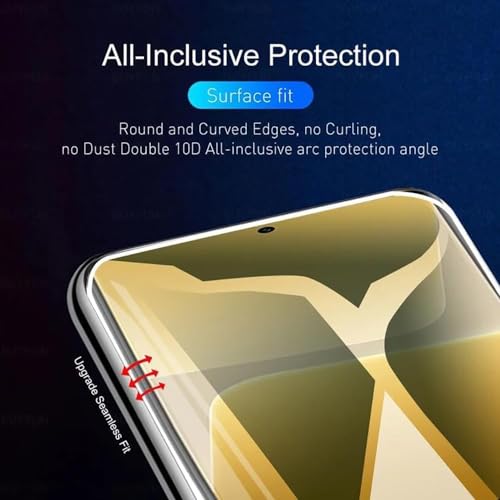 Image of FabeKee Full Screen Protector Guard Film Compatible For Motorola Edge 60 Fusion 5G Cellphone Self Healing Unbreakable Hd Hydrogel [Tpu Film] Flexible Film-Clear [Not Tempered Glass]