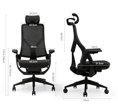 Bogese home 130度リクライニングチェア オフィスチェア ゲーミングチェア 高耐久キャットスクラッチ対応生地 デスクチェア ゲームチェア デスクチェア ベッド椅子 オフィスソファ ワークチェア 社長椅子 gaming chair (ブラック) [2]
