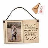 ayurvana Marco de Fotos de Madera Grabada – Regalo Original para Pareja, Amistad o Familia – Marco Decorativo con Cuerda de Yute y Postal – Detalle Personalizado para Cumpleaños o Aniversarios
