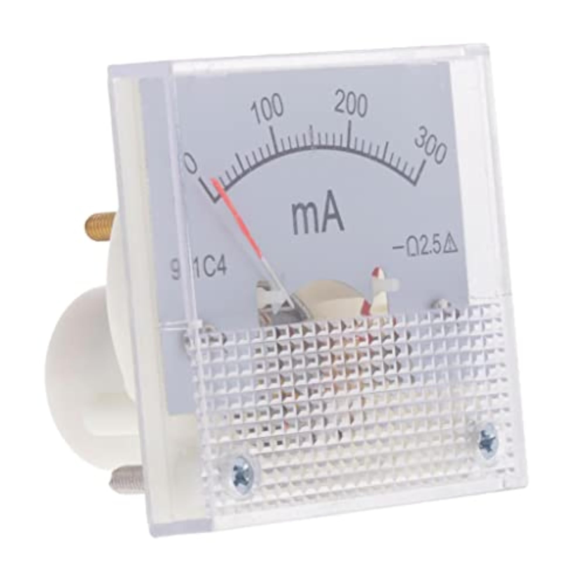 DC Ammeter Analog Panel Meter, Pointer Type Current Gauge 0-300mA